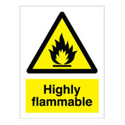 Highly Flammable Sign